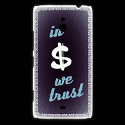 Coque Nokia Lumia 1320 In Money We trust Bleu ZG