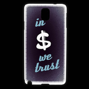 Coque Samsung Galaxy Note 3 In Money We trust Bleu ZG