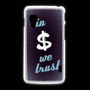 Coque LG L5 2 In Money We trust Bleu ZG