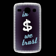 Coque Samsung Galaxy Core In Money We trust Bleu ZG