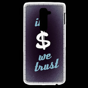 Coque LG G2 In Money We trust Bleu ZG