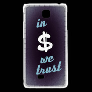 Coque LG F5 In Money We trust Bleu ZG