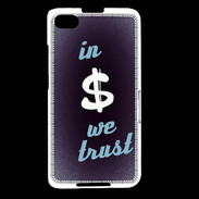 Coque Blackberry Z30 In Money We trust Bleu ZG