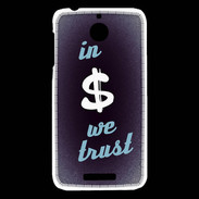 Coque HTC Desire 510 In Money We trust Bleu ZG