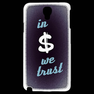 Coque Samsung Galaxy Note 3 Light In Money We trust Bleu ZG