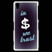 Coque Sony Xperia Z2 In Money We trust Bleu ZG