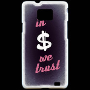 Coque Samsung Galaxy S2 In Money We trust Rouge ZG