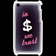 Coque iPhone 3G / 3GS In Money We trust Rouge ZG