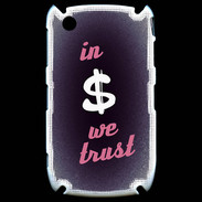 Coque Blackberry 8520 In Money We trust Rouge ZG