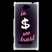 Coque HTC Windows Phone 8S In Money We trust Rouge ZG