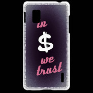 Coque LG Optimus G In Money We trust Rouge ZG