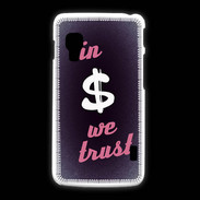 Coque LG L5 2 In Money We trust Rouge ZG