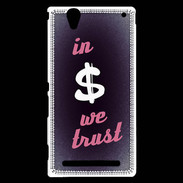 Coque Sony Xperia T2 Ultra In Money We trust Rouge ZG