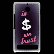 Coque Sony Xperia E1 In Money We trust Rouge ZG