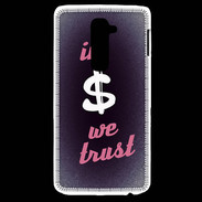 Coque LG G2 In Money We trust Rouge ZG