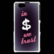 Coque Sony Xperia Z1 Compact In Money We trust Rouge ZG