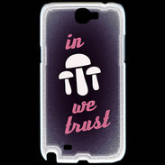 Coque Samsung Galaxy Note 2 In Mushrooms We trust Rouge ZG