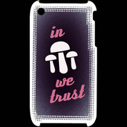 Coque iPhone 3G / 3GS In Mushrooms We trust Rouge ZG