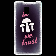 Coque LG P990 In Mushrooms We trust Rouge ZG