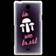 Coque Sony Xperia T In Mushrooms We trust Rouge ZG