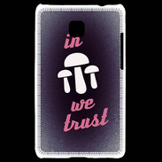 Coque LG Optimus L3 II In Mushrooms We trust Rouge ZG