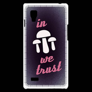 Coque LG Optimus L9 In Mushrooms We trust Rouge ZG