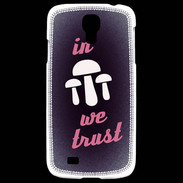 Coque Samsung Galaxy S4 In Mushrooms We trust Rouge ZG