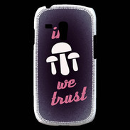 Coque Samsung Galaxy S3 Mini In Mushrooms We trust Rouge ZG