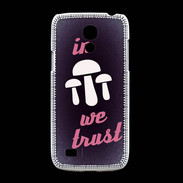 Coque Samsung Galaxy S4mini In Mushrooms We trust Rouge ZG