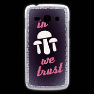 Coque Samsung Galaxy Ace3 In Mushrooms We trust Rouge ZG