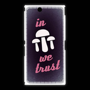 Coque Sony Xpéria Z Ultra In Mushrooms We trust Rouge ZG
