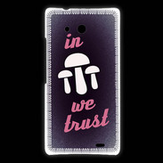 Coque Huawei Ascend Mate In Mushrooms We trust Rouge ZG