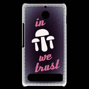 Coque Sony Xperia E1 In Mushrooms We trust Rouge ZG