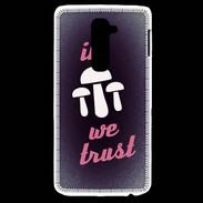 Coque LG G2 In Mushrooms We trust Rouge ZG