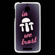 Coque HTC Desire 510 In Mushrooms We trust Rouge ZG
