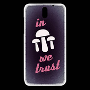 Coque HTC Desire 610 In Mushrooms We trust Rouge ZG