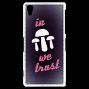 Coque Sony Xperia Z2 In Mushrooms We trust Rouge ZG