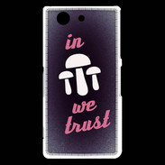 Coque Sony Xperia Z3 Compact In Mushrooms We trust Rouge ZG
