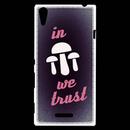 Coque Sony Xperia T3 In Mushrooms We trust Rouge ZG