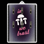 Porte clés In Mushrooms We trust Rouge ZG