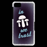 Coque Blackberry Z10 In Mushrooms We trust Bleu ZG