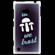 Coque Nokia Lumia 720 In Mushrooms We trust Bleu ZG