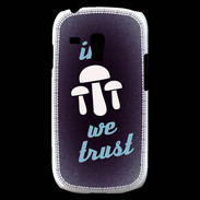 Coque Samsung Galaxy S3 Mini In Mushrooms We trust Bleu ZG