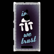 Coque Nokia Lumia 925 In Mushrooms We trust Bleu ZG