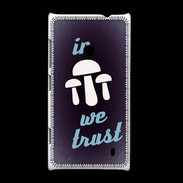 Coque Nokia Lumia 520 In Mushrooms We trust Bleu ZG