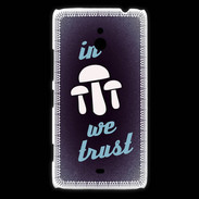 Coque Nokia Lumia 1320 In Mushrooms We trust Bleu ZG