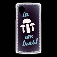 Coque LG Nexus 5 In Mushrooms We trust Bleu ZG