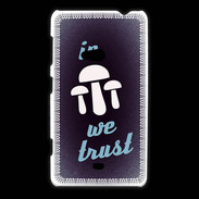 Coque Nokia Lumia 625 In Mushrooms We trust Bleu ZG
