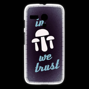 Coque Motorola G In Mushrooms We trust Bleu ZG