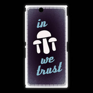 Coque Sony Xpéria Z Ultra In Mushrooms We trust Bleu ZG
